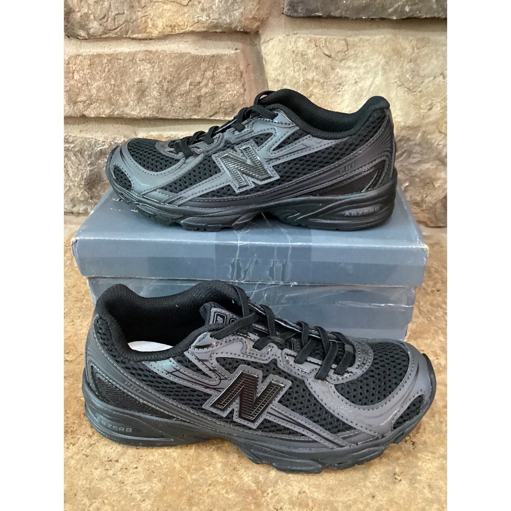 New Balance 740 Bungee Lace Kids Running Shoes Grey PZ740BO Size 2.5Y New